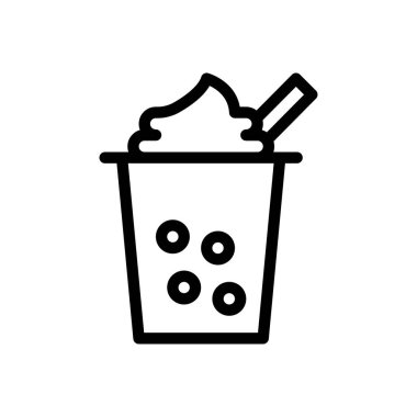 Şeffaf bir arkaplanda balon vektör çizimi. Konsept ve grafik tasarım için ince çizgi simgesi..