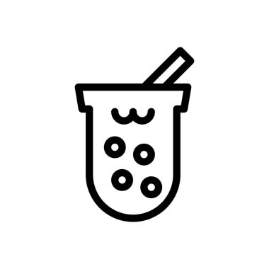 Şeffaf bir arkaplanda balon vektör çizimi. Konsept ve grafik tasarım için ince çizgi simgesi..