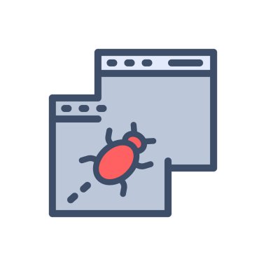 Şeffaf bir arkaplan üzerinde hata düzeltme vektör çizimi. Konsept ve grafik tasarım için mükemmel kalite simgeleri..