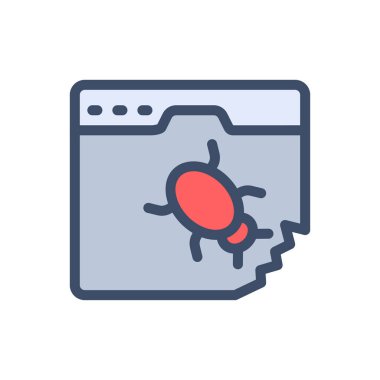 Saydam bir arkaplan üzerinde web sayfası vektör illüstrasyonu. Konsept ve grafik tasarım için premimium kalite simgeleri..