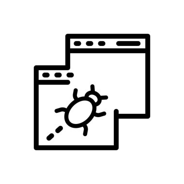 Şeffaf bir arkaplanda hata düzeltme vektörü çizimi. Premium kalite semboller. Konsept ve grafik tasarım için ince çizgi simgesi.