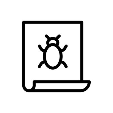 Şeffaf bir arkaplanda hata vektör çizimi. Premium kalite sembolleri. Konsept ve grafik tasarım için ince çizgi simgesi.