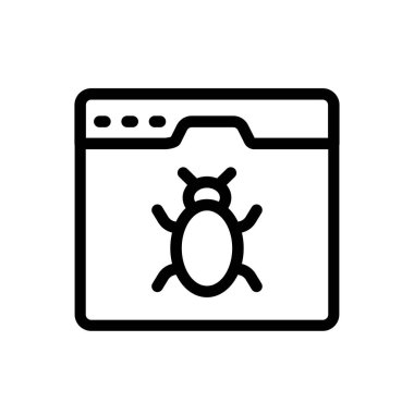 Şeffaf bir arkaplanda hata vektör çizimi. Premium kalite sembolleri. Konsept ve grafik tasarım için ince çizgi simgesi.