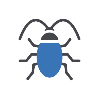 Şeffaf bir arkaplan üzerinde hamamböceği vektör çizimi. Konsept ve grafik tasarımı için özel kalite semboller..