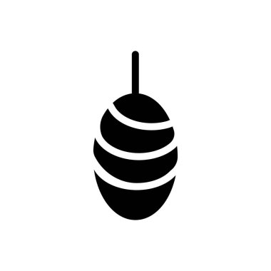 Şeffaf bir arkaplan üzerinde koza vektör çizimi. Konsept ve grafik tasarımı için mükemmel kalite semboller..