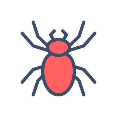 Şeffaf bir arkaplan üzerinde örümcek vektör çizimi. Konsept ve grafik tasarım için birinci sınıf kalite simgeler..