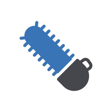 Şeffaf bir arkaplan üzerinde zincirli testere vektör çizimi. Konsept ve grafik tasarımı için kaliteli semboller..