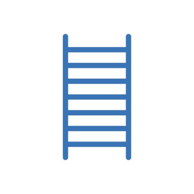 Şeffaf bir arkaplanda merdiven vektör çizimi. Konsept ve grafik tasarım simgeleri için kaliteli semboller..