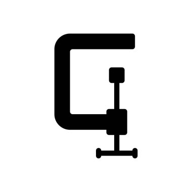 Şeffaf bir arkaplan üzerinde klemp vektör illüstrasyonu.Premium kalite sembolleri. Konsept ve grafik tasarım için simgeler.