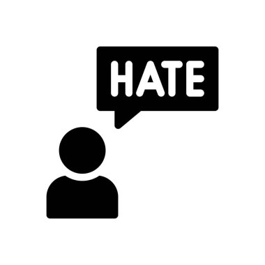 Şeffaf bir arkaplanda vektör illüstrasyonundan nefret et. Konsept ve grafik tasarım simgeleri için kaliteli semboller.. 