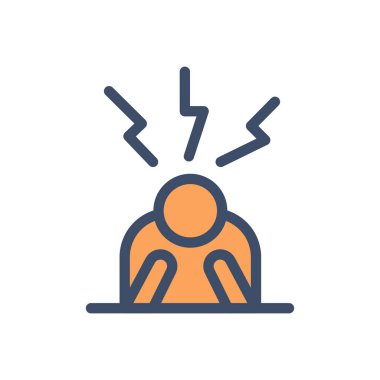 Şeffaf bir arkaplan üzerinde vektör illüstrasyonunun düşünülmesi. Konsept ve grafik tasarım için premium kalite simgeleri.. 