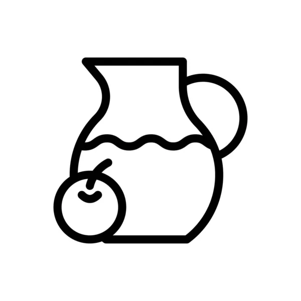 Векторная Иллюстрация Сока Прозрачном Фоне Символы Высокого Качества Иконка Тонкой — стоковый вектор