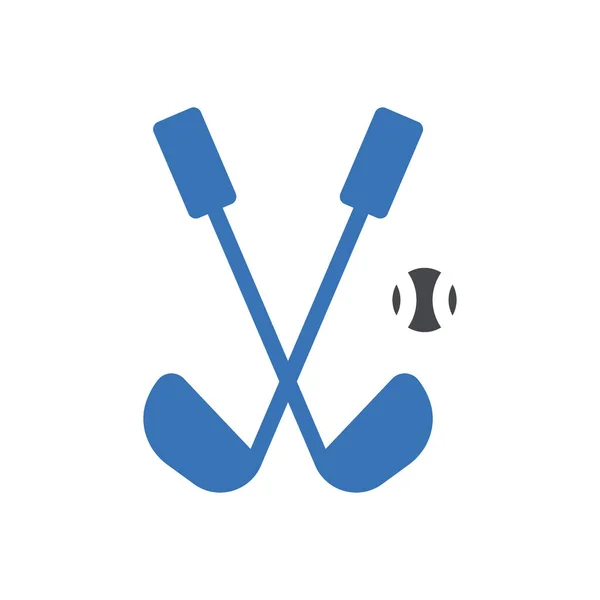 Hockey Vector Illustration Transparent Background Premium Quality Symbols Glyphs Icon — Vector de stock