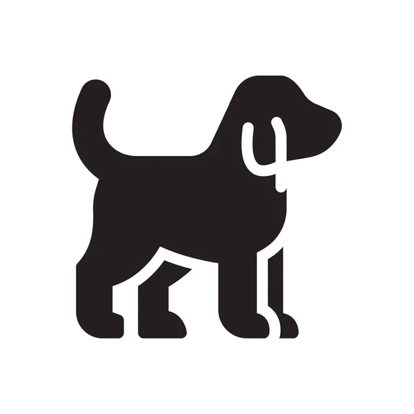 Illustrazione Vettoriale Del Cane Uno Sfondo Trasparente Simboli Qualità Premium — Vettoriale Stock