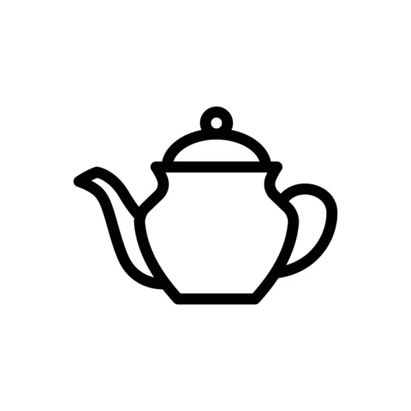 Чайний Горщик Векторна Ілюстрація Прозорому Фоні Символи Якості Премій Піктограма — стоковий вектор