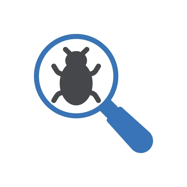 Bug Vector Illustration Transparent Background Premium Quality Symbols Glyphs Icon — Stockvektor