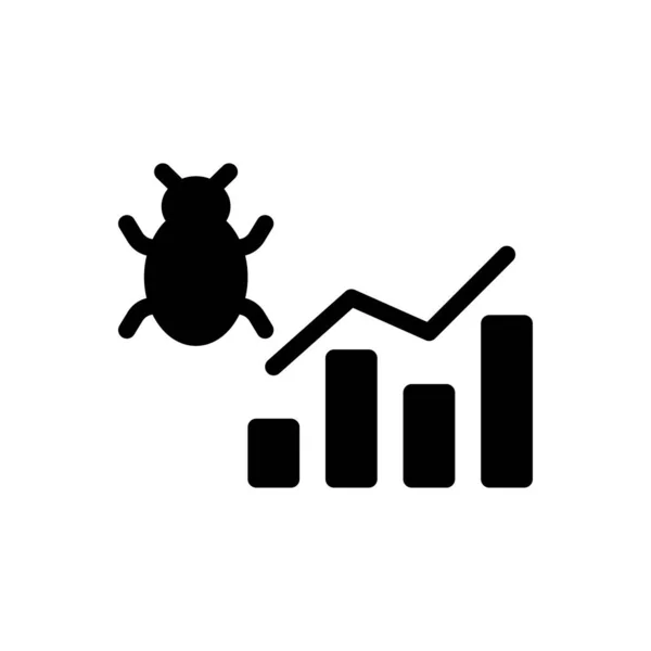 Bug Vector Illustration Transparent Background Premium Quality Symbols Glyphs Icon — Stock Vector