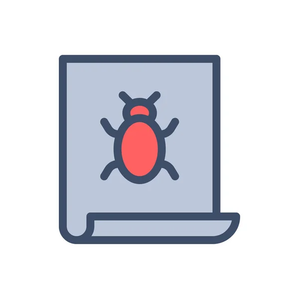 Bug Vector Illustration Transparent Background Premium Quality Symbols Stroke Icon — Vettoriale Stock