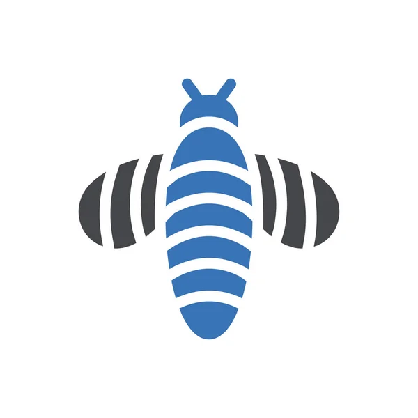 Bienenvektorillustration Auf Transparentem Hintergrund Symbole Premium Qualität Glyphen Symbol Für — Stockvektor