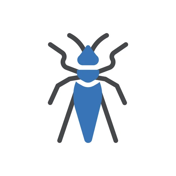 Grasshopper Vector Illustration Transparent Background Premium Quality Symbols Glyphs Icon — Stock Vector