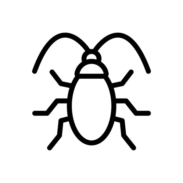 Cockroach Vector Illustration Transparent Background Premium Quality Symbols Thin Line — Image vectorielle