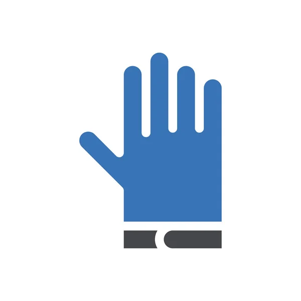 透明背景下的手套矢量图解 高级质量符号 概念和图形设计用的Glyphs图标 — 图库矢量图片