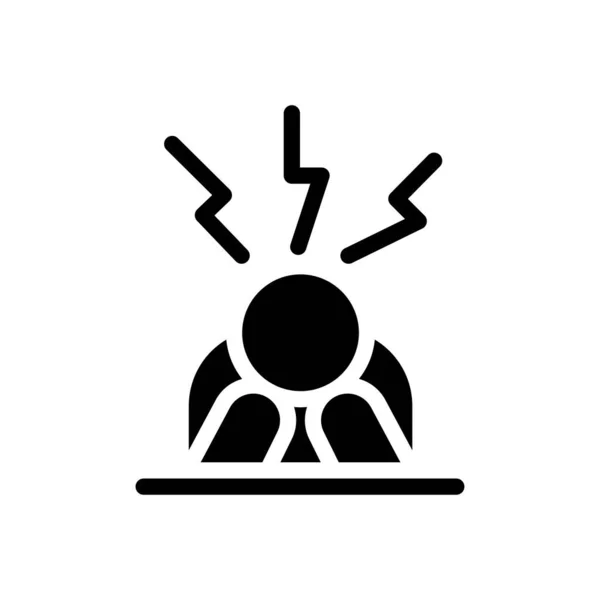Berpikir Ilustrasi Vektor Background Premium Simbol Kualitas Glyphs Untuk Konsep - Stok Vektor