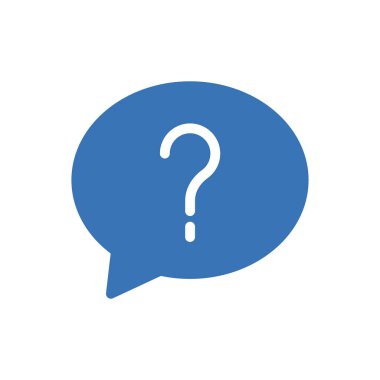 Şeffaf bir arkaplan üzerindeki soru vektör illüstrasyonu. Konsept ve grafik tasarımı için mükemmel kalite sembolleri.. 