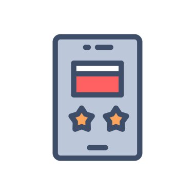 Şeffaf bir arkaplan üzerinde mobil vektör illüstrasyonu. Konsept ve grafik tasarımı için birinci sınıf kalite simgeler..