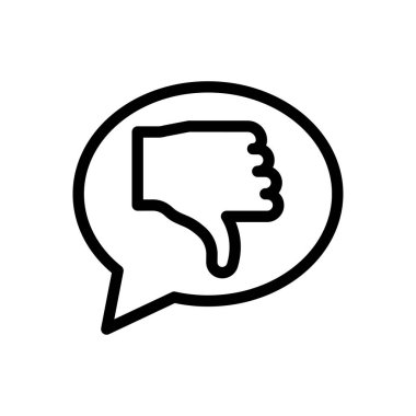 dislike vector illustration on a transparent background.Premium quality symbols.Thin line icon for concept and graphic design. 