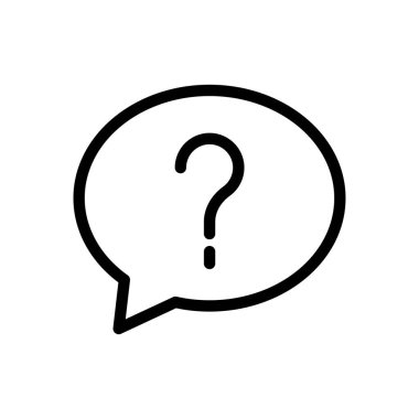 question vector illustration on a transparent background.Premium quality symbols.Thin line icon for concept and graphic design.