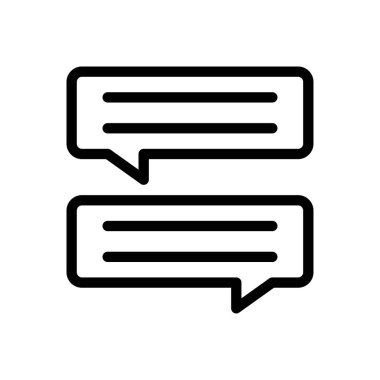 Şeffaf bir arkaplan üzerindeki vektör illüstrasyonunu yorumlar. Premium kalite sembolleri. Konsept ve grafik tasarım için ince çizgi simgesi.