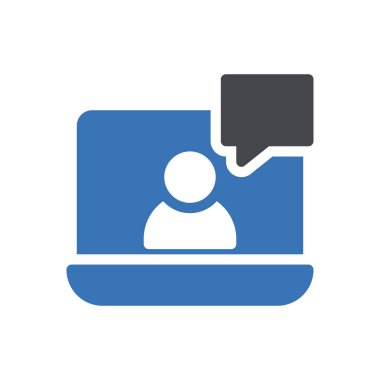 Şeffaf bir arkaplan üzerinde çevrimiçi çağrı vektör illüstrasyonu. Konsept ve grafik tasarımı için kaliteli semboller.. 