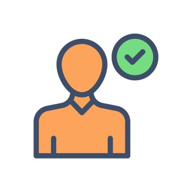 Saydam bir arkaplan üzerinde kullanıcı vektör illüstrasyonu. Konsept ve grafik tasarım için premimium kalite simgeleri..