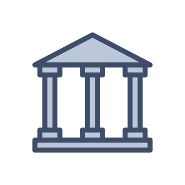 Saydam bir arkaplan üzerinde banka vektör çizimi. Konsept ve grafik tasarım için mükemmel kalite simgeleri..