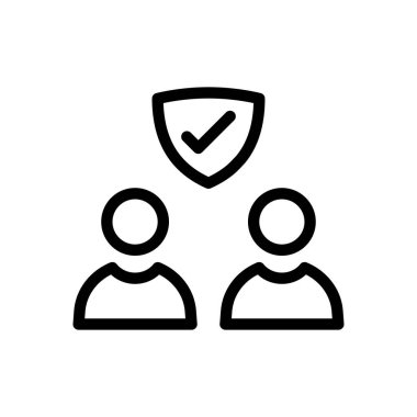 kullanıcı, şeffaf bir arkaplanda vektör illüstrasyonunu korur. Konsept ve grafik tasarım için ince çizgi simgesi.