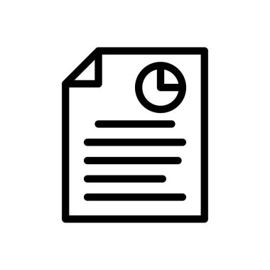 Şeffaf bir arkaplan üzerinde turta dosyası çizimi. Konsept ve grafik tasarım için ince çizgi simgesi..