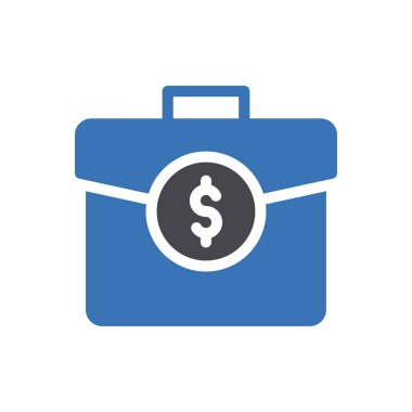 Şeffaf bir arkaplan üzerindeki portföy vektör çizimi. Konsept ve grafik tasarım için en iyi kalite sembolleri..