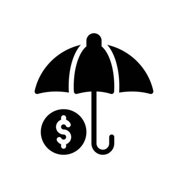 Saydam bir arkaplanda dolar vektör illüstrasyonu. Konsept ve grafik tasarım simgeleri için kaliteli semboller..