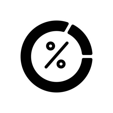 Şeffaf bir arkaplanda indirimli vektör illüstrasyonu. Konsept ve grafik tasarımı için kaliteli semboller..