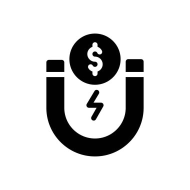 Şeffaf bir arkaplanda mıknatıs vektör çizimi. Konsept ve grafik tasarımı için özel kalite semboller.. 