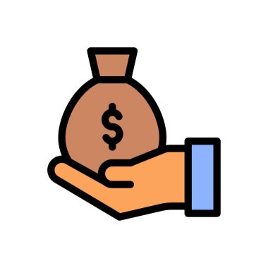 Saydam bir arkaplan üzerinde dolar vektör illüstrasyonu. Konsept ve grafik tasarımı için birinci sınıf kalite simgeler..