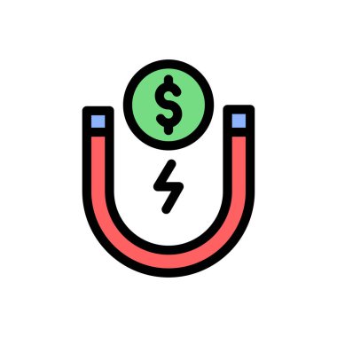 Şeffaf bir arkaplan üzerinde mıknatıs vektör çizimi. Konsept ve grafik tasarım için prim kalite simgeleri.. 