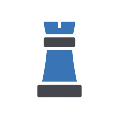 Şeffaf bir arkaplan üzerinde rook vektör çizimi. Konsept ve grafik tasarımı için mükemmel kalite sembolleri..