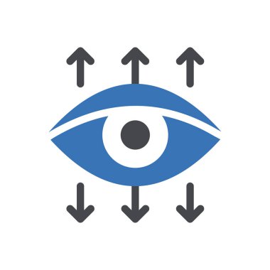Şeffaf bir arkaplan üzerinde göz vektör çizimi. Konsept ve grafik tasarımı için özel kalite semboller..