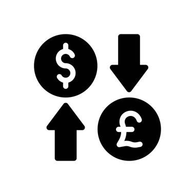 Saydam bir arkaplanda dolar vektör illüstrasyonu. Konsept ve grafik tasarım simgeleri için kaliteli semboller..