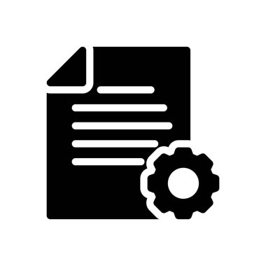 Şeffaf bir arkaplan üzerinde dosya ayarlama vektör illüstrasyonu. Konsept ve grafik tasarımı için mükemmel kalite sembolleri..