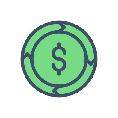 Saydam bir arkaplan üzerinde dolar vektör illüstrasyonu. Konsept ve grafik tasarımı için birinci sınıf kalite simgeler.. 