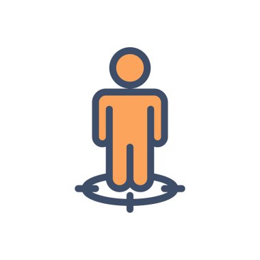 Saydam bir arkaplan üzerinde kullanıcı vektör illüstrasyonu. Konsept ve grafik tasarım için premimium kalite simgeleri..