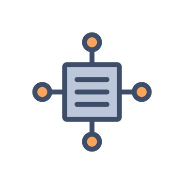 Şeffaf bir arkaplan üzerinde belge bağlantı vektör illüstrasyonu. Konsept ve grafik tasarımı için prim kalite simgeleri..